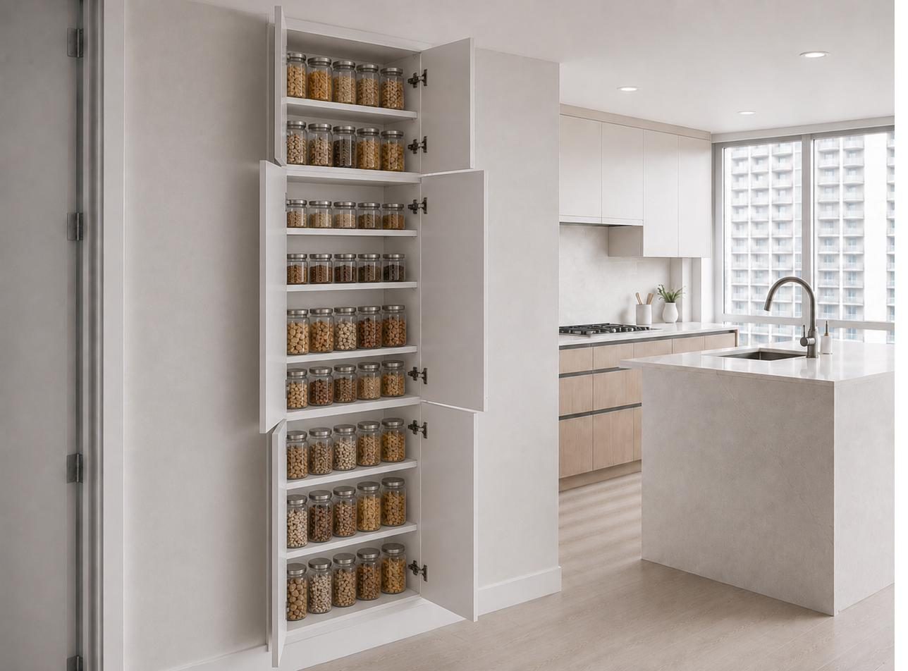 PantryBuddy open, showing jars